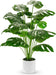 28" Fake Plants, Artificial Monstera Plants Indoor in White Pot