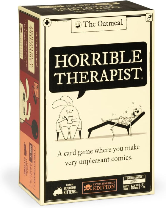 Horrible Therapist: Extra Horrible Edition by - A Card Game for 3-8 Players, Ages 17+ - Adult Party Game for Family Nigh
