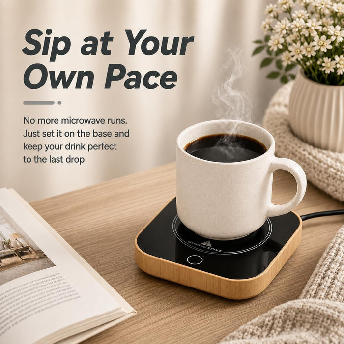 Coffee Mug Warmer for Desk, 3 Temperature Settings, Auto Shut-Off