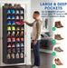 Over the Door Shoe Organizer, 40 Pockets, Up to 40 Pairs