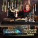 Flameless Floating Candles with Wand，20 Pcs Magic LED Hanging Taper Candles，Flickering Battery Operated Taper Candle wit