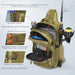 Blowbak Fishing Sling Bag, Fishing Backpack with Rod Holder