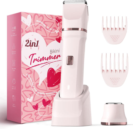 2-in-1 Bikini Trimmer for Women, Electric Razors for Women, Gifts