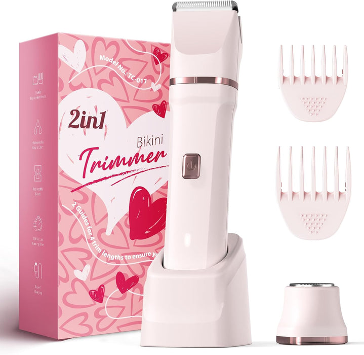 2-in-1 Bikini Trimmer for Women, Electric Razors for Women, Gifts