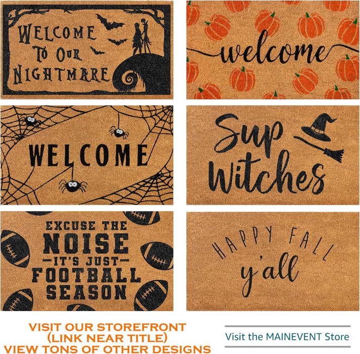 Hey There Pumpkin Door Mat 30x17 Inch, Hello Pumpkin Welcome Mat Coir Fall