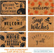 Hey There Pumpkin Door Mat 30x17 Inch, Hello Pumpkin Welcome Mat Coir Fall