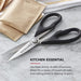 KitchenAid All Purpose Kitchen Shears with Protective Sheath Durable Stainless Steel Scissors, Dishwasher Safe, Soft Gri