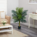4 ft Artificial Golden Cane Palm Tree with Nursery Pot