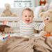 Muslin Swaddle Blankets for Newborn, 2 Pack Breathable Soft Receiving Blanket, Large 41 x 41 inches Swaddle Wrap Burping