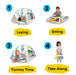 4-in-1 Kickin' Tunes Music and Language Play Gym and Piano Tummy Time Activity Mat