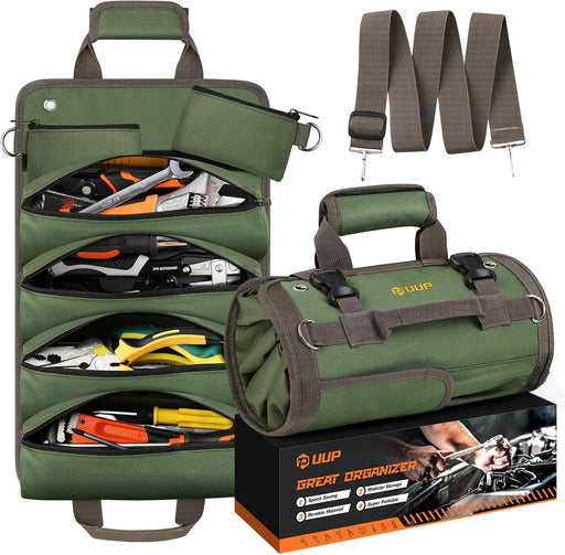 Tool Bag Roll Up,  Heavy Duty Portable Soft Tool Storage Gifts for Men