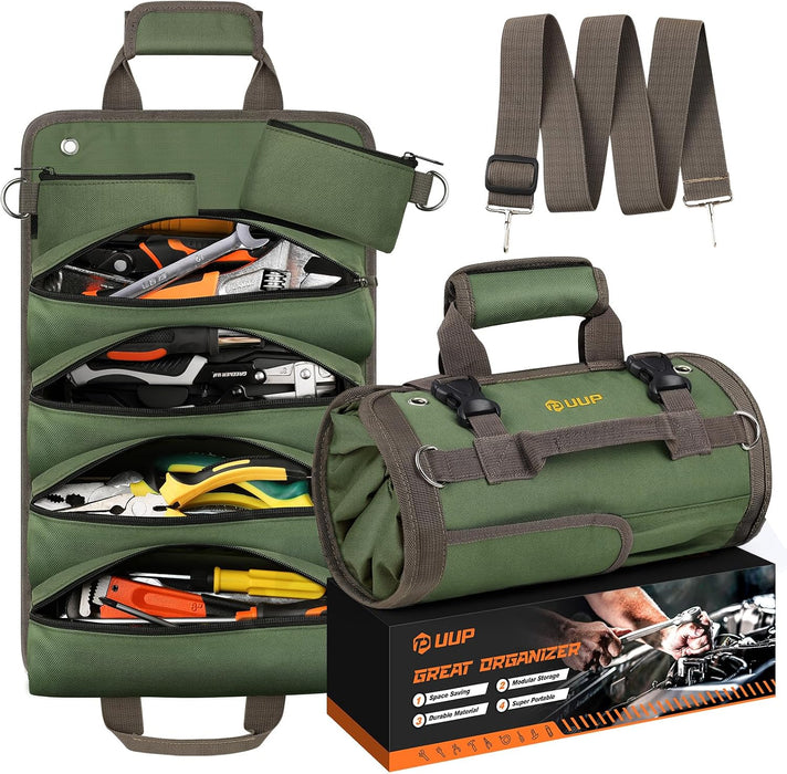 Tool Bag Roll Up,  Heavy Duty Portable Soft Tool Storage Gifts for Men