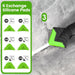 5 in 1 Caulking Tool Silicone Caulking Grout Removal Sealant Finishing Tool with Stainless Steel Head, 6 Replaceable Pad