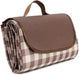 Waterproof Picnic Blanket with Carry Strap - Foldable Sandproof Outdoor Mat for Camping, Beach, Park - 59" x 71",Coffee 