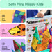 100 Piece Magnetic Tiles, Clear 3D Building Blocks for Kids 3+