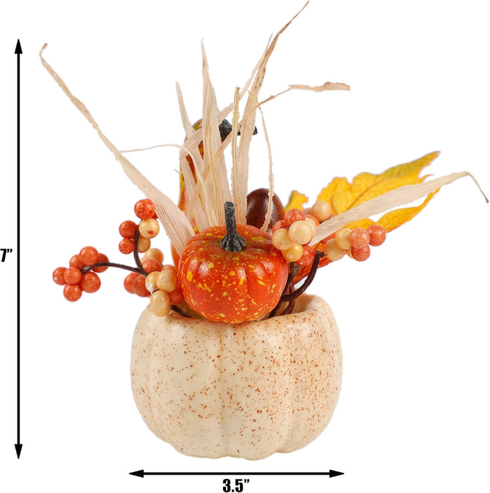 Fall Decorations for Home Table Centerpiece Fake Pumpkin Decor