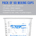 20 oz. (600ml) Graduated Plastic Mixing Cups - Box of 50