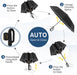 Travel Umbrella with UV Sun Protection, Large Rain Umbrellas