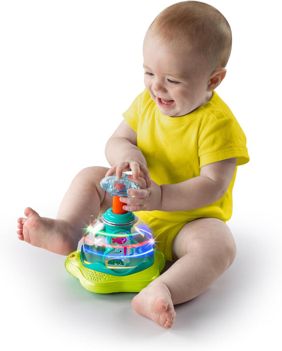 Press & Glow Spinner Cause and Effect Musical Baby Toy, Age 6 Months+