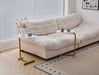 C-Shaped Sofa Side Table