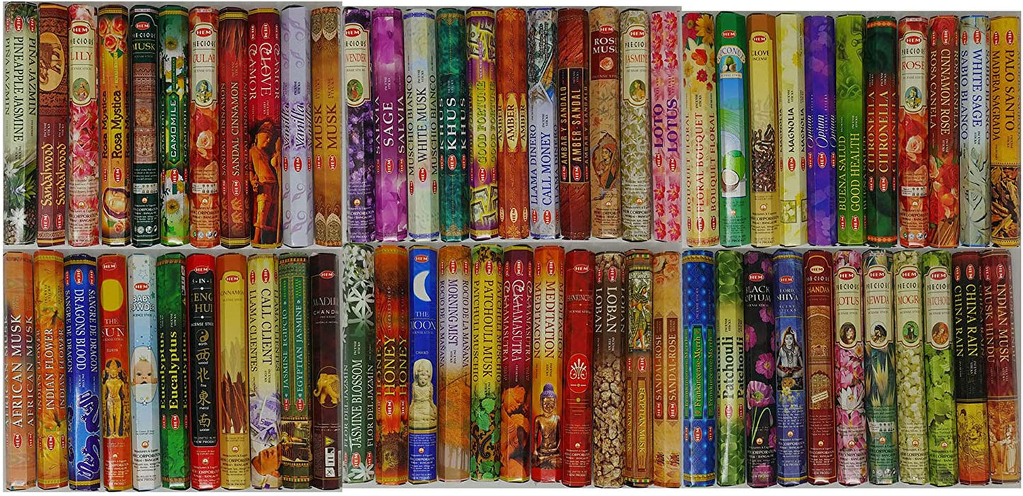 Incense Sticks – 12 Box Variety Pack (240 Sticks Total, 20 Sticks per Box) | Long Lasting Fragrance | Meditation, Relaxation, Yoga, Aromatherapy & Home Fragrance