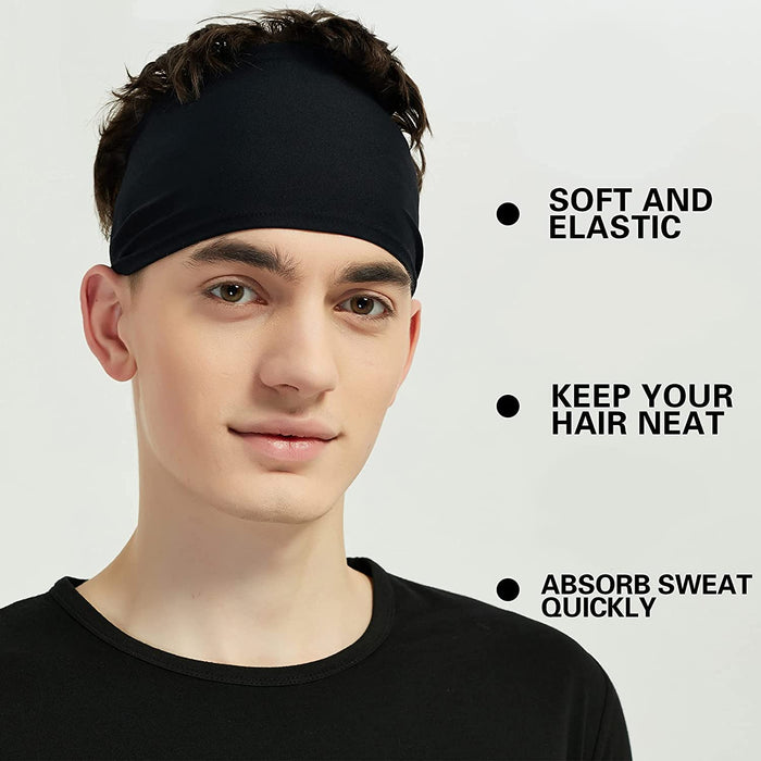 Sports Headbands for Men 5 Pack,Sweatbands for Men Workout,Running