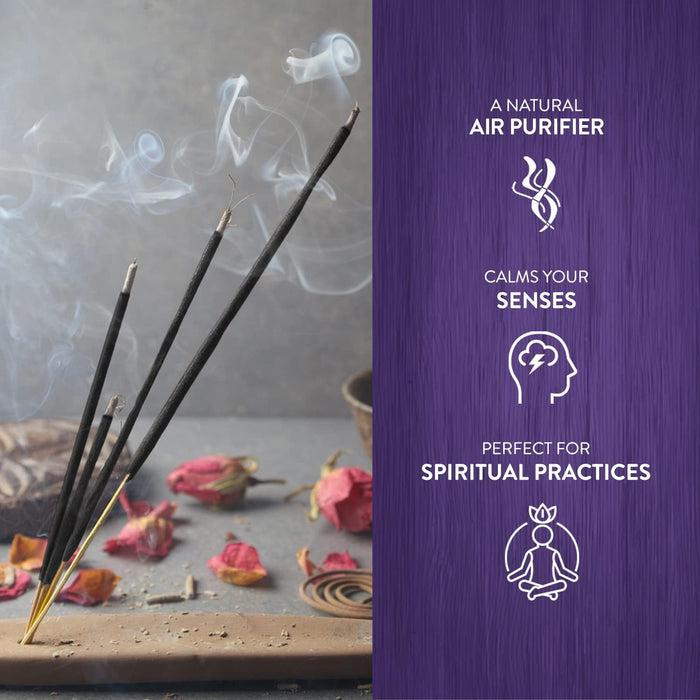 Lavender Incense Sticks – Pack of 120 | Hand-Rolled in India | Soothing Floral Aroma for Relaxation, Stress Relief, Meditation, Yoga, Prayer & Home Fragrance