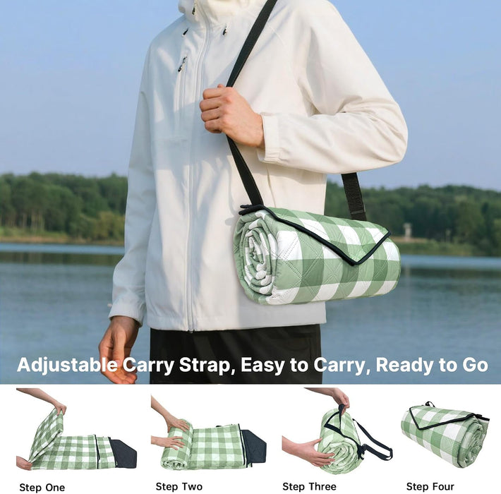 Extra Large Picnic Blanket Waterproof Beach Blanket 80''x80''