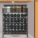 Spice Rack Organizer with 28 Spice Jars, Black Lids, Spice Labels