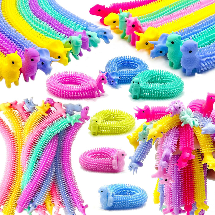 30 Pack Stretchy Strings Fidget Toys, Sensory Toys Bulk for Kids, Adults Stress Relief, Anti-Anxiety Autism Toys, Perfec