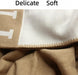 h Blanket Soft Throw Blanket Faux Fleece Wool Plaid Warm Shawl Thick Knitted Plush Cozy Comfy for Women Throw Blanket for Sofa Couch Bed Queen King Size 55x66 in (Khaki)