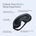 3D Sleep Mask for Men, 100% Blackout Eye Mask for Sleep, Ice Silk Adjustable Sleeping Mask for Side Sleepers, Soft Breat