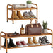 2-Tier Expandable Metal Shoe Rack for Closet & Entryway