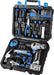 Drill Set: Tool Set with 8V Blue Cordless Drill, Home Tool Kit with Drill, Hand Tool Kits for Women 126 Piece
