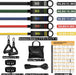 Resistance Bands, 10-150 LBS Exercise Bands with Handles, Ankle Straps & Door Anchor, Adjustable Workout Bands for Full 