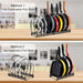 Pots and Pans Organizer Rack for Cabinet and Countertop, 10+ Pot Lids, Bakeware and Cookware Holder with 10 Adjustable Compartments - Black
