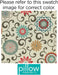 Bright Floral Indoor/Outdoor Throw Pillows, 2 Count, Lumbar - 11.5" x 18.5", Blue/Brown Pom Pom Play