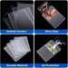 200 Card Sleeves Hard Plastic,  3"X 4" Trading Card Holder, 35PT