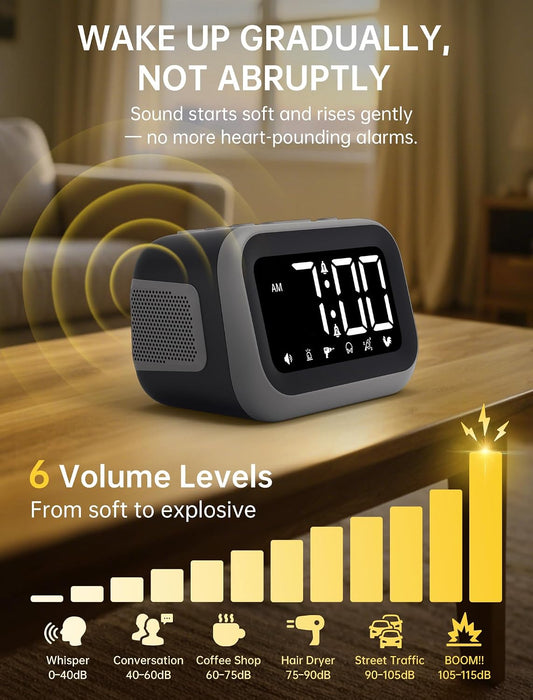 Super Loud Alarm Clock: 115dB Wake-Up Power