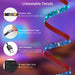 TV Backlight 55 inch, 11.5Ft Led Strip Lights USB Powered with Remote -Curve Design Sync on/Off with TV, Changing LED Ba