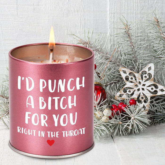 Christmas Birthday Sister Gifts for Women Her Funny Scented Candle