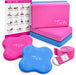 Yoga Blocks 2 Pack with Strap and Guide – Soft Non-Slip EVA Foam Blocks
