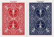 Rider Back Playing Cards, Standard Poker Size Deck of Cards, Red & Blue (2 Pack), Classic Cards, Blackjack, Family Game Night & Card Games, Fun for All Ages