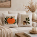 Cozy Fall 3D Acorn Embroidered Throw Pillow Cover 18x18, 1Piece