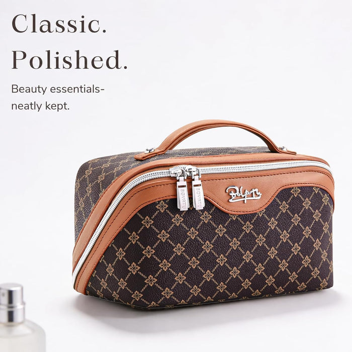Travel Makeup Bag Cosmetic Bags for Women: 3-Piece Make up Bag Set