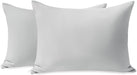Toddler Pillowcase 2 Pack with Zipper,Silky Soft Microfiber 13" x 18" Kids Travel Pillow Cases,Gray