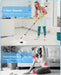 Electric Spin Scrubber, Bathroom Shower Cleaning Brush with Long Handle
