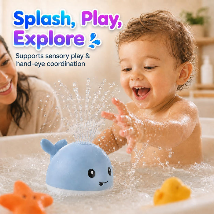 Baby Bath Toys Light Up Pool Water Toy for Toddlers Babies 1-3 Gift