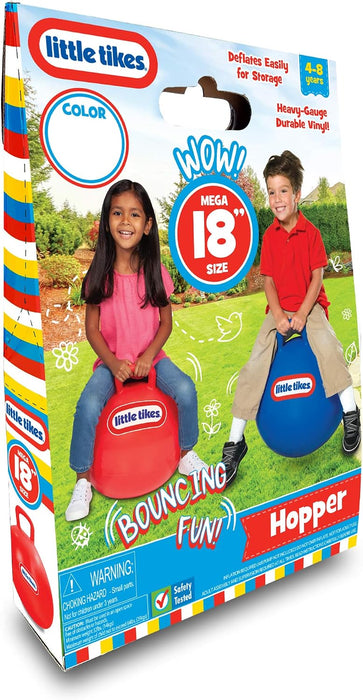 Bouncing Fun! Red Hopper 9301A - Mega 18" Inflatable Heavy Gauge Durable Vinyl Ball - Deflates Easily for Storage - Exercise Learning Fun? YES - Use that Energy! for Kids Ages 4-8