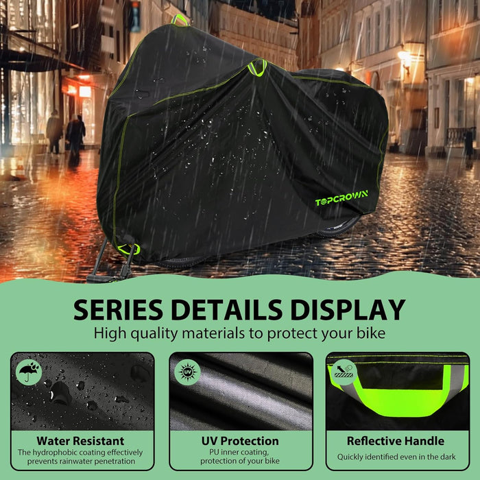 Bike Cover Waterproof Outdoor Storage Bicycle Cover for 1 Bike